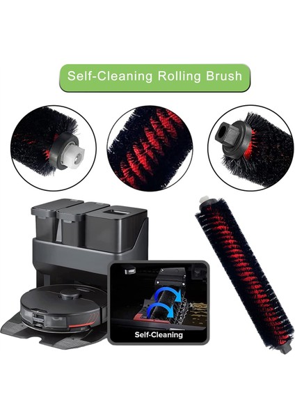Roborock Için Aksesuar Kiti S7 T7S Filtre Çıkarılabilir Kauçuk Ana Fırça/yan Fırça Mop Bez Tuz Torbaları (Yurt Dışından) fırsatları
