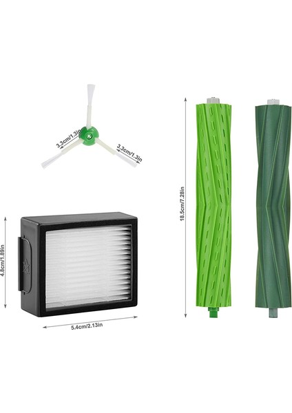 Irobot Roomba Combo J7+/plus Için Uyumlu Yedek Parçalar Sadece 1 Set Çok Yüzlü Kauçuk Fırça (Yurt Dışından) fiyatları