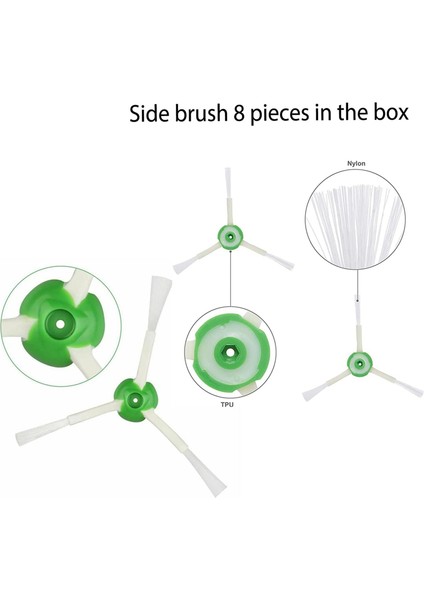 Irobot Roomba Combo J7+/plus Için Uyumlu Yedek Parçalar Sadece 1 Set Çok Yüzlü Kauçuk Fırça (Yurt Dışından) fırsatları