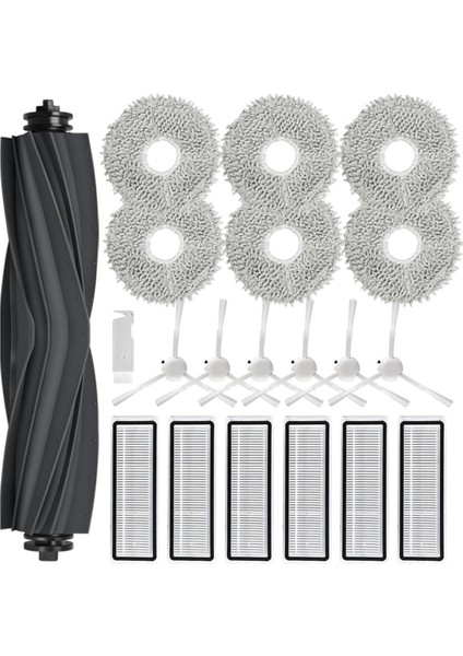 Dreame L10S Ultra/ L10 Ultra/ L10S Pro Için, Xiaomi X10 Için Yedek Parçalar Artı Ana Yan Fırça Hepa Filtreleri Paspas Pedleri (Yurt Dışından)