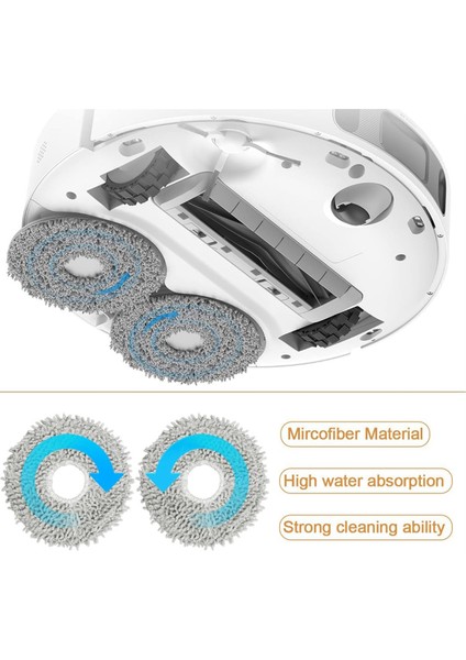 Dreame L10S Ultra/ L10 Ultra/ L10S Pro Için, Xiaomi X10 Için Yedek Parçalar Artı Ana Yan Fırça Hepa Filtreleri Paspas Pedleri (Yurt Dışından) fırsatları