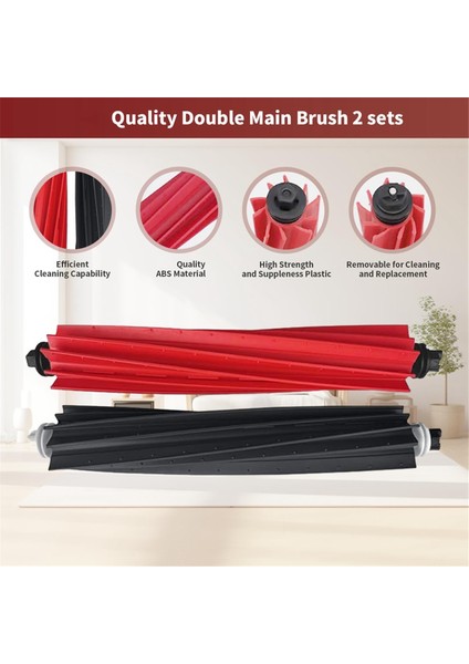 Roborock S8 Maxv Ultra Süpürme Robotu Aksesuarları Ana Yan Fırça (Yurt Dışından) modelleri