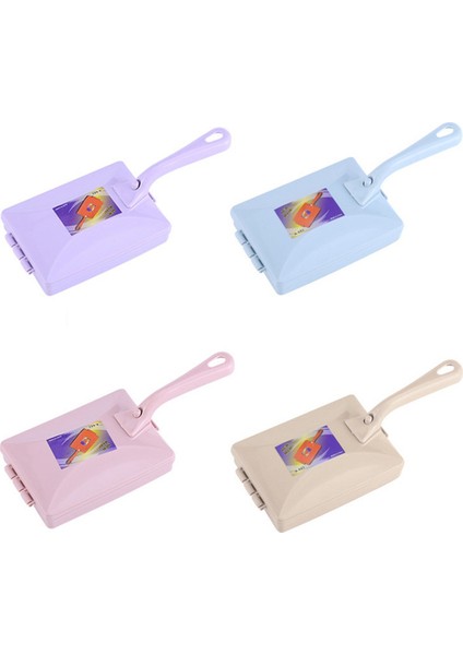 4pc Halı Kırıntıları Masa Fırçası Manuel Kırıntı Temizleyici El Tipi Çift Silindir Süpürücüler Ev Yatak Odası Ofis Halı Kalıntıları (Yurt Dışından)