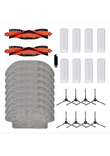 Ana Fırça Yan Fırça Paspas Ped Xiaomi Mijia Robot Vakum Paspas 3c B106CN STYJ02YM Yedek Yedek Parça (Yurt Dışından)