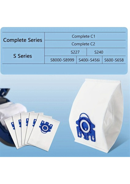 3D Airclean Toz Çantaları Miele Gn Vakum Süpürge Miele Classic C1 Için Değiştirme, Complete C1 C2 C3 S227 S240 S270 S400 (Yurt Dışından) modelleri