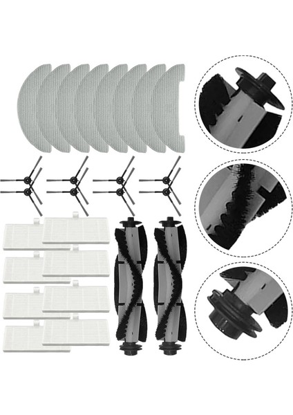 Yan Fırçalar Vactidy Çevik T7 T8 Robot Vakum Süpürge Yedek Yedek Aksesuarlar (Yurt Dışından) fiyatları