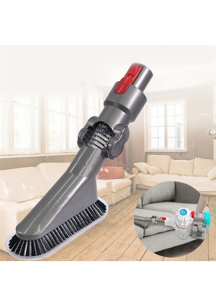 Dyson V7 V8 V10 V11 Vakum Temizleyici Aksesuarları Yukarı Üst Nozul Fırçası Tozu Çıkarma Yumuşak Kıl Fırça Kafası 180 Derece (Yurt Dışından) fırsatları