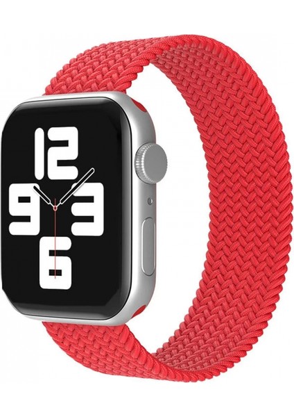 Apple Watch 38MM Ayarlı Solo Silikon Kordon - Kırmızı