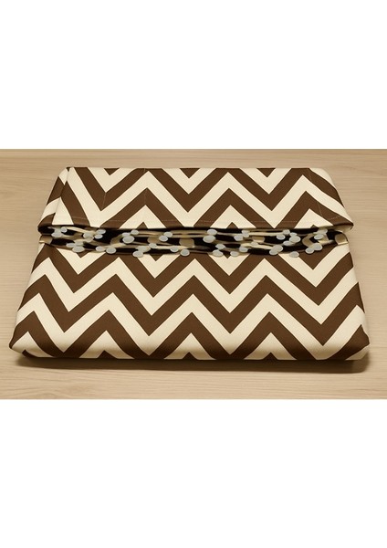 Bağcıklı Halkalı Kornişli Mavi-Beyaz Zikzak Desenli Su Geçirmez Balkon Perdesi Gölgelik Branda fırsatları