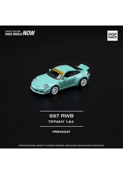 1:64 Rwb 997 Tiffany PR640237 – Koleksiyonluk Diecast Model Araba