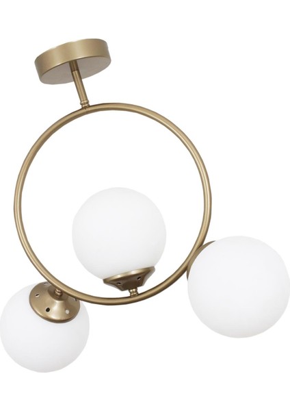 Evren 3 Lü Eskitme Avize Beyaz Camlı Yatak Odası Mutfak Salon Hol Koridor Avize modelleri