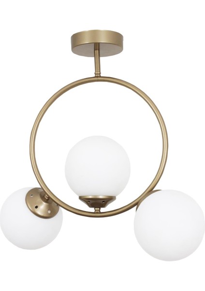 Evren 3 Lü Eskitme Avize Beyaz Camlı Yatak Odası Mutfak Salon Hol Koridor Avize fırsatları