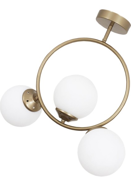 Evren 3 Lü Eskitme Avize Beyaz Camlı Yatak Odası Mutfak Salon Hol Koridor Avize indirimleri