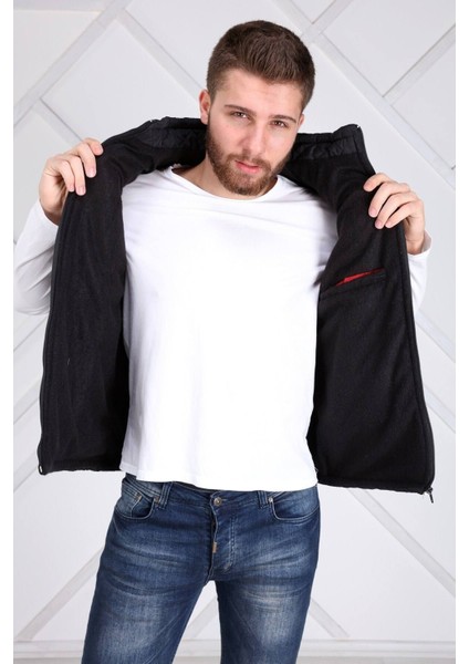 Erkek Siyah Kapitone Yelek fırsatları