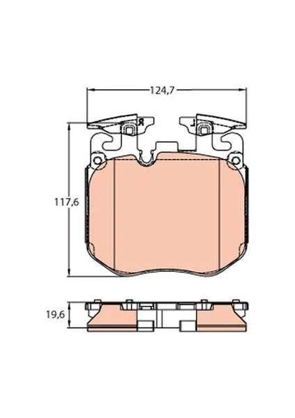 GDB2147 - Fren Balatası Ön - Trw fiyatları