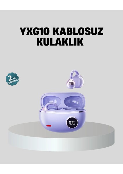 Kulak Arkası Klipsli Bluetooth Kulaklık YXG10 Silikon Malzemeli Ergonomik