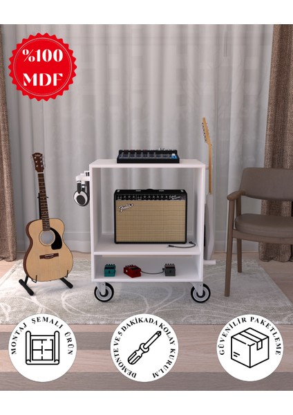 Fonksiyonel Dekoratif Gitar Dolabı | %100 Mdf