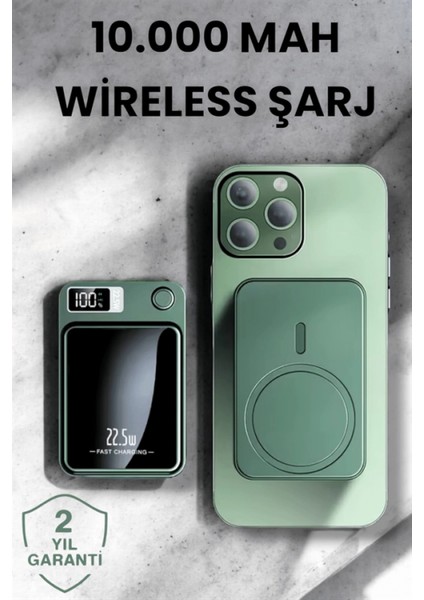 Pratik ve Taşınabilir 10.000 mAh Wireless Powerbank Hızlı Şarj Avantajı fiyatları
