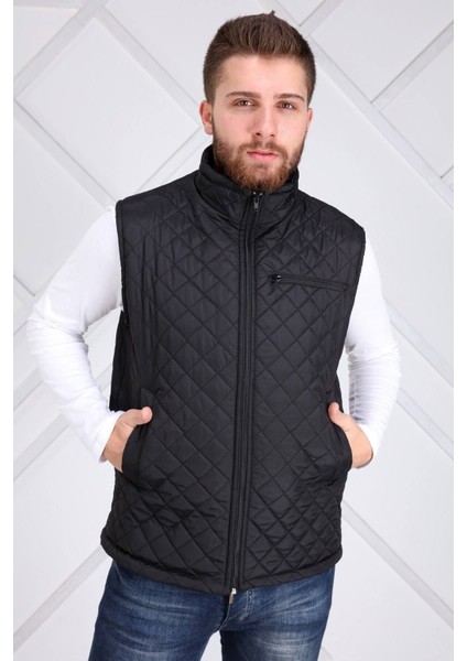 Erkek Siyah Kapitone Yelek indirimleri