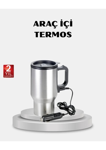 Çakmak Girişli Isıtıcı Termos Bardak Düşük Tüketimli