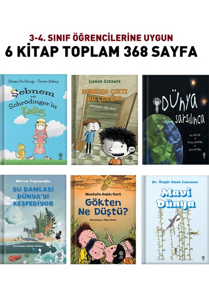3-4. Sınıf Çocuk Okuma Kitapları 6 Kitap 368 Sayfa