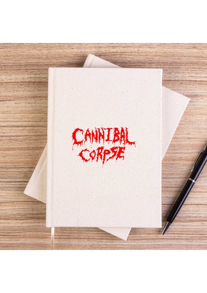 Cannibal Corpse Logo Çizgisiz Kanvas Defter Çizgisiz