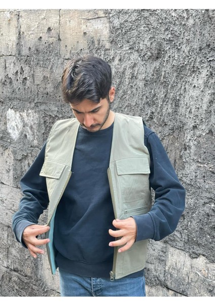 Erkek Yazlık Keten Kumaş Avcı Yelek Çok Cepli 7 Cep Beden Tablosuna Göre Sipariş Veriniz. fırsatları