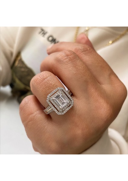 Gümüş Baget Taşlı Yüzük fiyatları