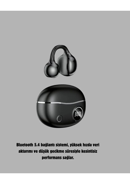 Kablosuz Açık Kulak Kulaklık Bluetooth 5.4 Type-C Hızlı Şarj 30 Saat modelleri