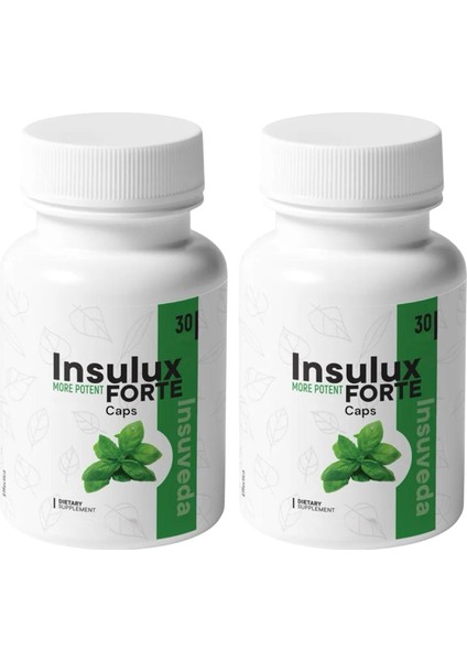 2 x 30 Caps Insulux Forte Gurmar ve Tarçın Özü Içeren Takviye Edici Gıda Detox Ürün Hediyesiyle