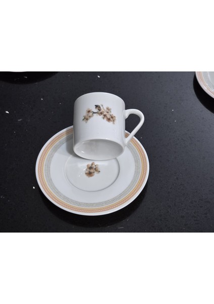 Pink Flower Porselen Kahve Takımı 2 Kişilik 80 cc fırsatları