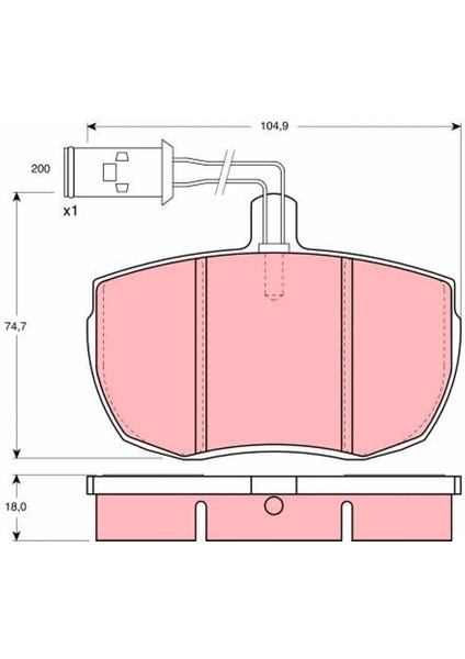 GDB789 - Fren Balatası Ön - Trw fiyatları