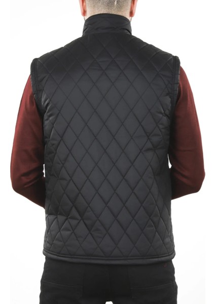 Erkek Siyah Cepli Içi Polarlı Rahat Kalıp Kapitone Şişme Yelek fiyatları