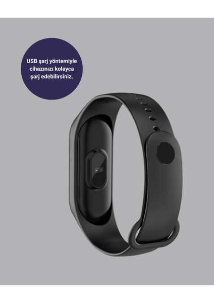 Bluetooth Akıllı Bileklik Spor Modlu Kalp Atış Takipli Uyku Analizli modelleri