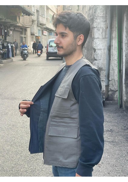 Erkek Yazlık Keten Kumaş Avcı Yelek Çok Cepli 7 Cep Beden Tablosuna Göre Sipariş Veriniz. modelleri