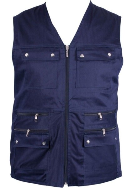 Erkek Laci Yazlık Kumaş Avcı Yelek Çok Cepli modelleri