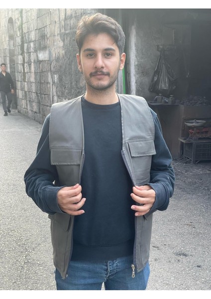 Erkek Yazlık Keten Kumaş Avcı Yelek Çok Cepli 7 Cep Beden Tablosuna Göre Sipariş Veriniz. fırsatları