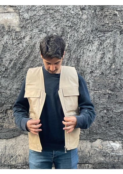 Erkek Yazlık Keten Kumaş Avcı Yelek Çok Cepli 7 Cep Beden Tablosuna Göre Sipariş Veriniz. fırsatları