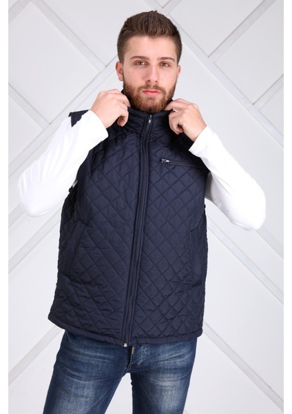 Erkek Lacivert Kapitone Yelek indirimleri