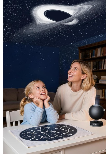 Yıldızlı Gökyüzü Projektörü Çocuk Gece Lambası, 2 Disk, A+++ modelleri