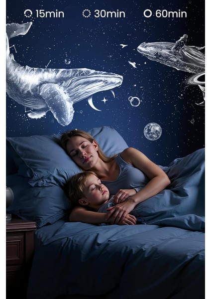 Yıldızlı Gökyüzü Projektörü Çocuk Gece Lambası, 2 Disk, A+++ indirimleri