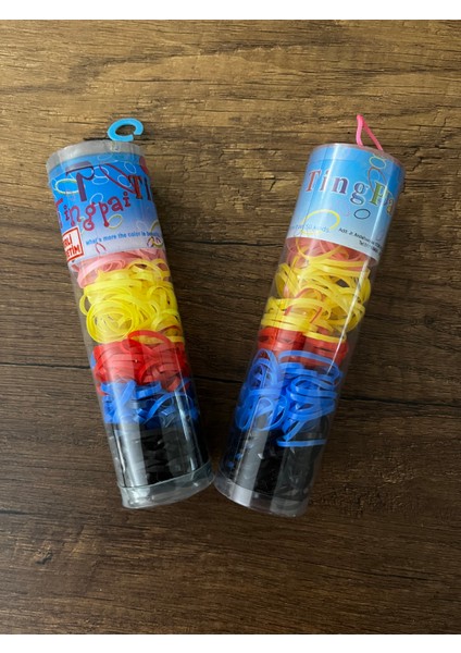 2 Kutu Tüp Içinde Renkli Saç Örgü Lastiği Perma Ince Lastik Toka