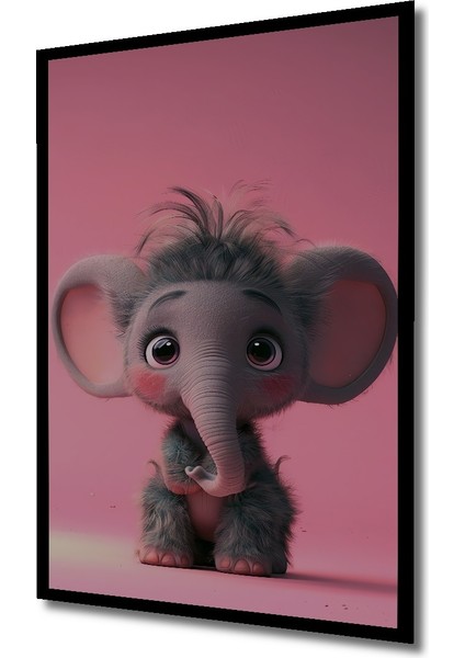 Çerçeve Görünümlü Sevimli Fil Dekoratif Ahşap Mdf fiyatları