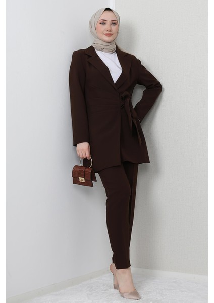 Adelisa Ceket Takım Acı Kahve modelleri