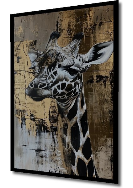 Çerçeve Görünümlü Zarif Zürafa Dekoratif Ahşap Mdf fiyatları