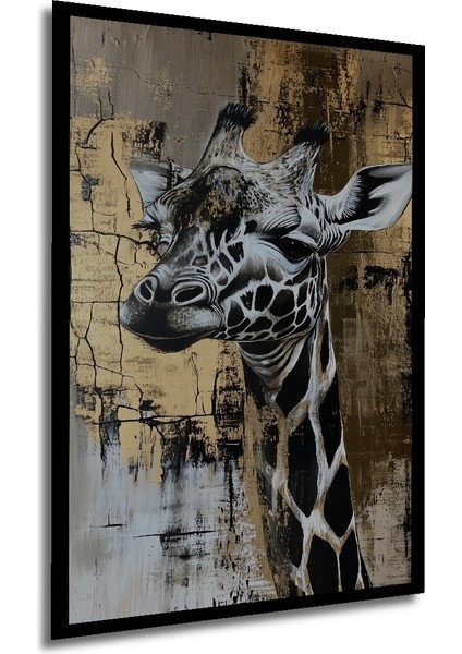 Çerçeve Görünümlü Zarif Zürafa Dekoratif Ahşap Mdf modelleri