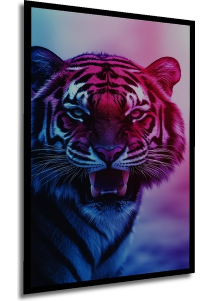 Çerçeve Görünümlü Neon Kaplan Dekoratif Ahşap Mdf modelleri