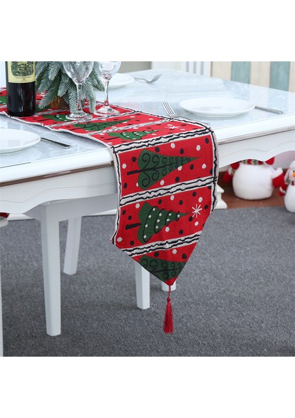 Noel Ev Dekorasyon Malzemeleri Örme Kumaş Masa Runner (Yurt Dışından) modelleri
