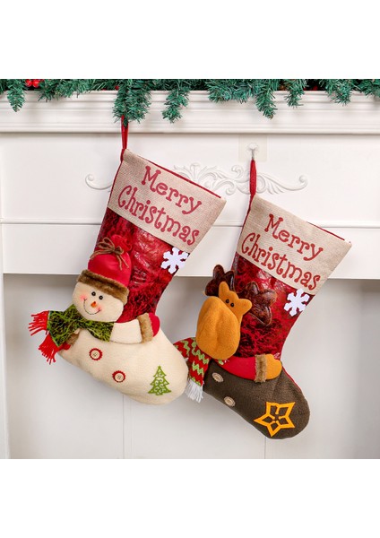 Üç Boyutlu Noel Baba Çorap Noel (Yurt Dışından) fırsatları