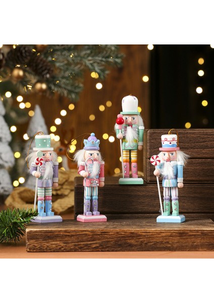 4 Adet Ceviz Asker Ahşap Süs Küçük Noel Süsi (Yurt Dışından) modelleri